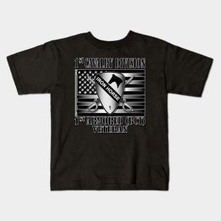 1st Cavalry Division, 1st Armored (BCT) Kids T-Shirt